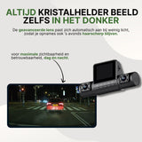 360Guard Pro Dashcam mit fortschrittlicher Linse, die sich automatisch an wenig Licht anpasst für kristallklare Bilder, sowohl tagsüber als auch nachts.