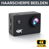 4K Action-Kamera mit Ultra-HD-Objektiv für gestochen scharfe Bilder