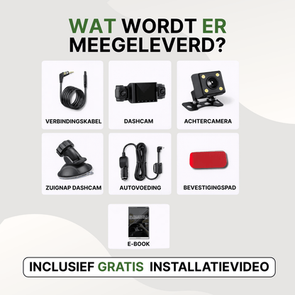 VisionEdge™ 360° Full HD Dashcam mit Wifi, Nachtsicht & App-Verbindung