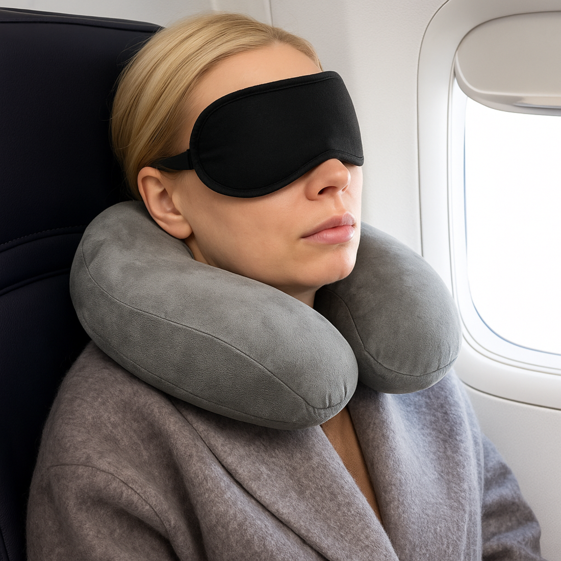 DreamRest™ Nackenkissen – Ergonomisch & waschbar Reisekissen