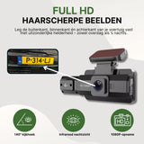 DriveVision Dashcam mit 1080p Auflösung erfasst das Kennzeichen detailliert mit Infrarot-Nachtsicht und 140° Blickwinkel
