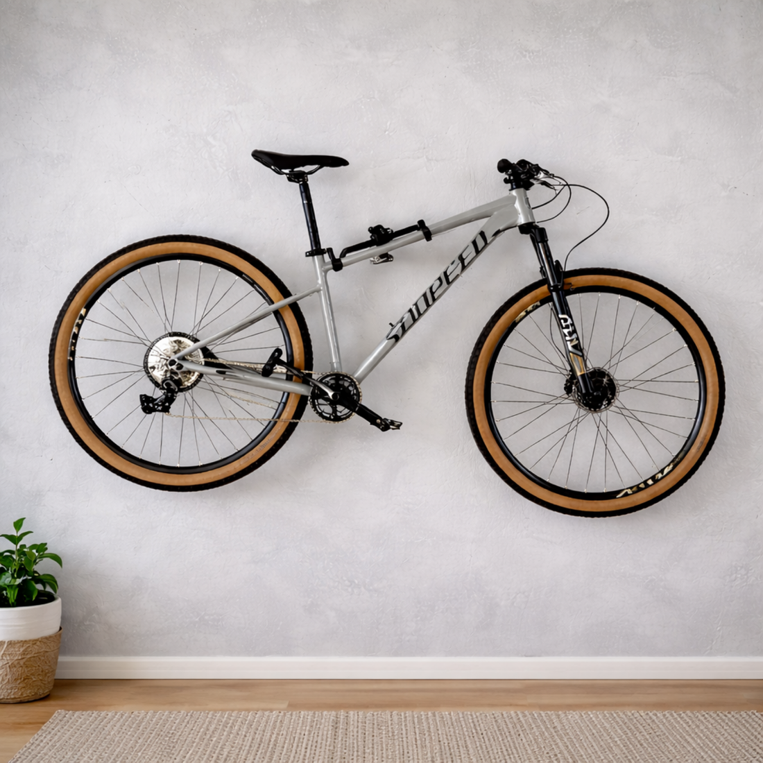 Verstellbares Fahrrad-Wandaufhängesystem – Stabil bis 60 kg
