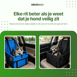 Hundebett für das Auto von oben, großzügige Liegefläche und waschbarer Innenbezug