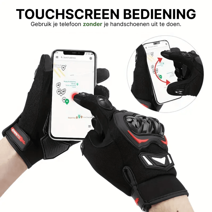 Telefon mit angezogenen Handschuhen bedienen.