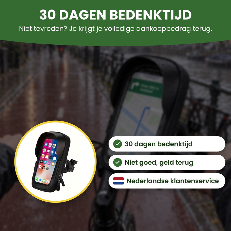 MotoShield Handyhalterung mit 30 Tagen Rückgaberecht, Geld zurück, wenn du nicht zufrieden bist, und Kundenservice auf Deutsch