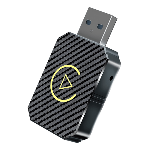 PlugWave 2.0 – Kabelloser Apple CarPlay & Android Auto USB Adapter für Auto