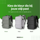 Moderne Reisetasche im Rucksackstil in drei Farben – Grün, Grau und Schwarz – für Arbeit, Reisen und Alltag.