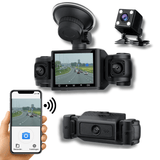 VisionEdge™ 360° Full HD Dashcam mit WLAN, Nachtsicht & App-Anbindung