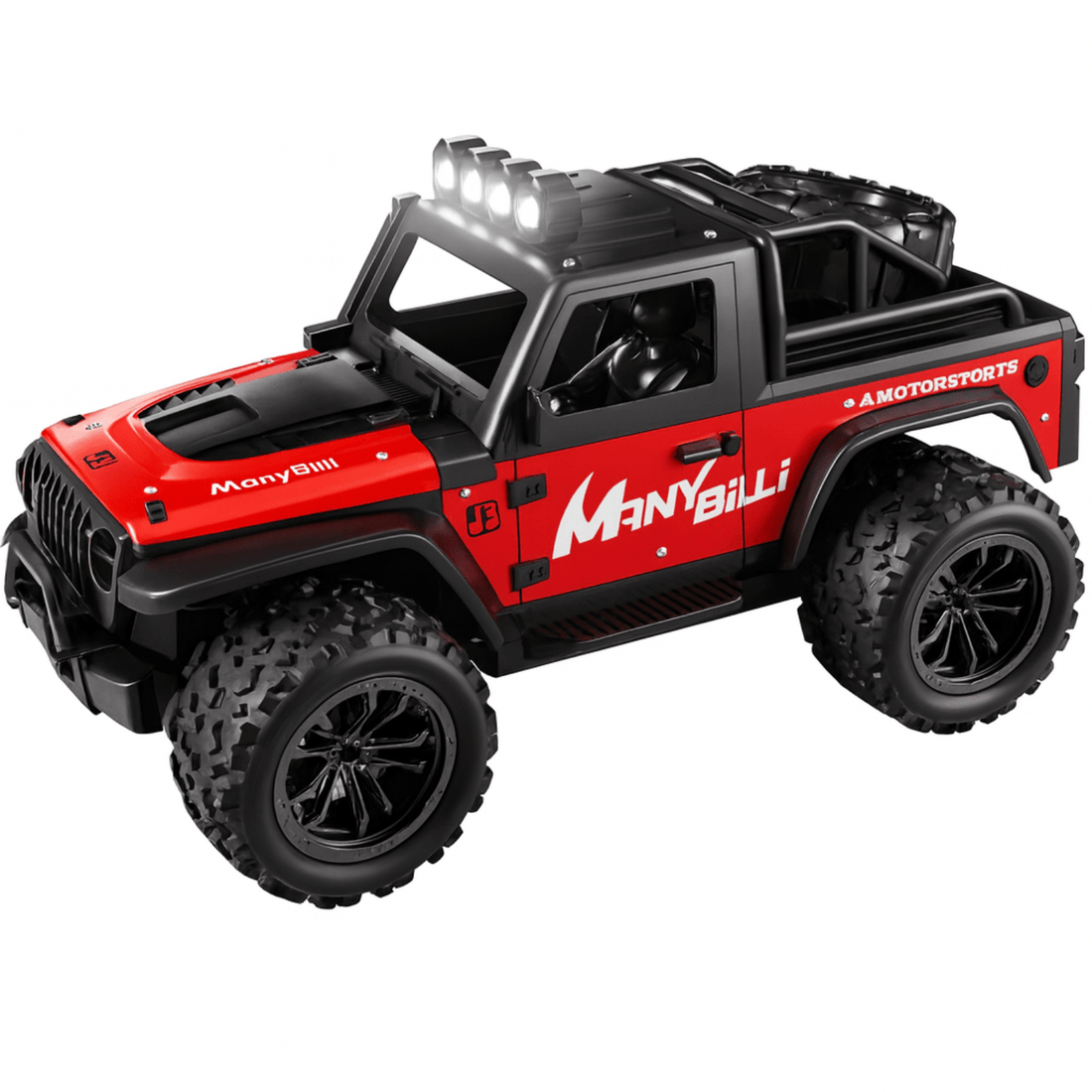 VorteX™ Ferngesteuertes Offroad-Auto 1:16 – 20 km/h, LED-Beleuchtung & All-Terrain-Reifen